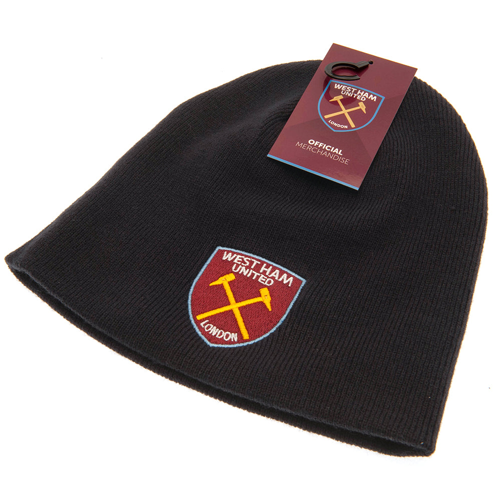 Official West Ham United FC Navy Beanie