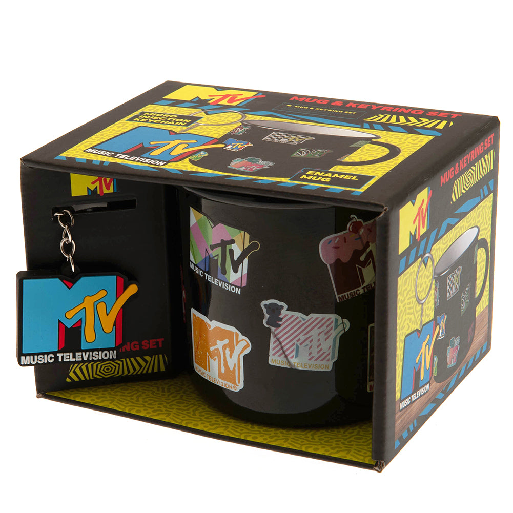 Official MTV Enamel Mug & Keyring Set