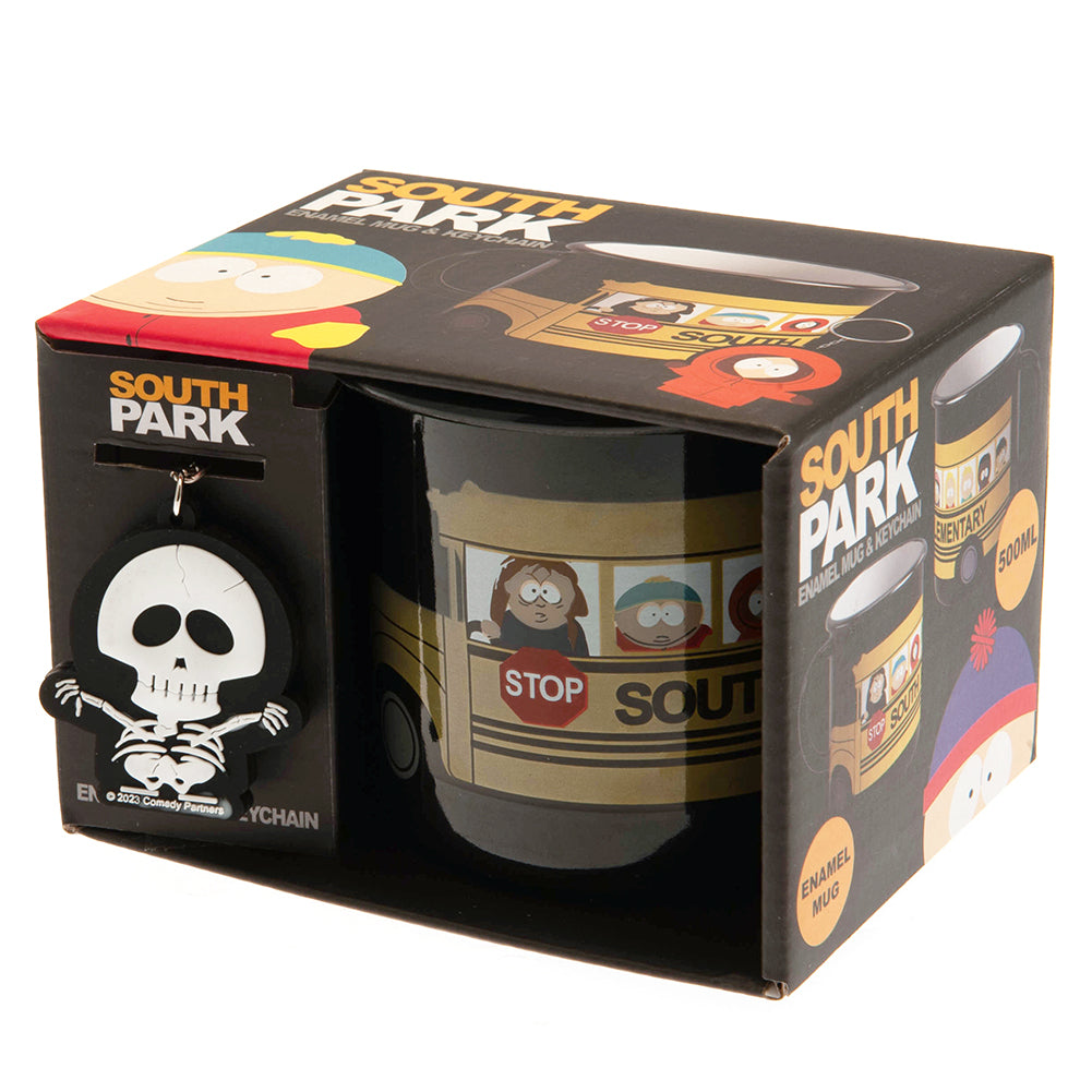 Official South Park Enamel Mug & Keyring Set