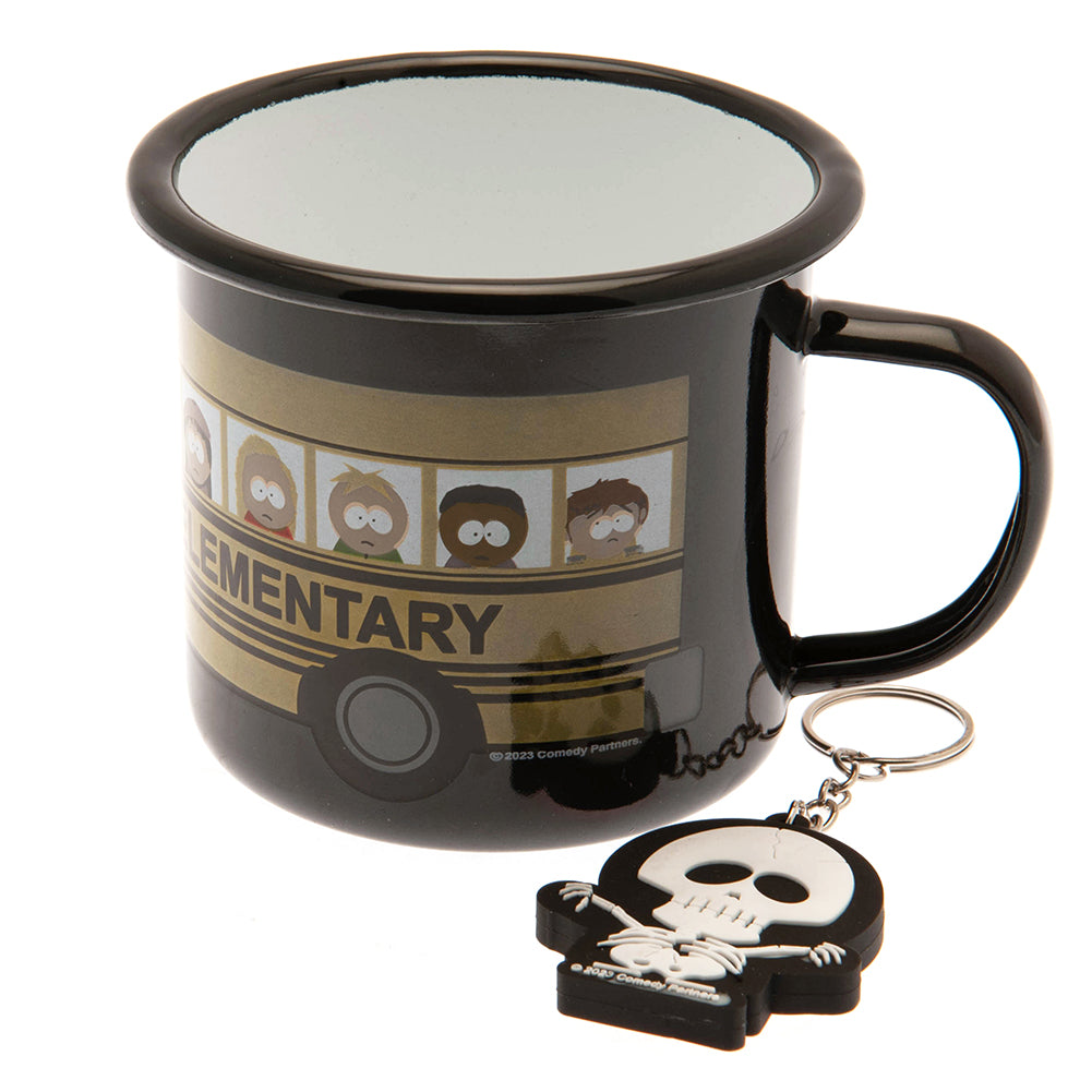 Official South Park Enamel Mug & Keyring Set