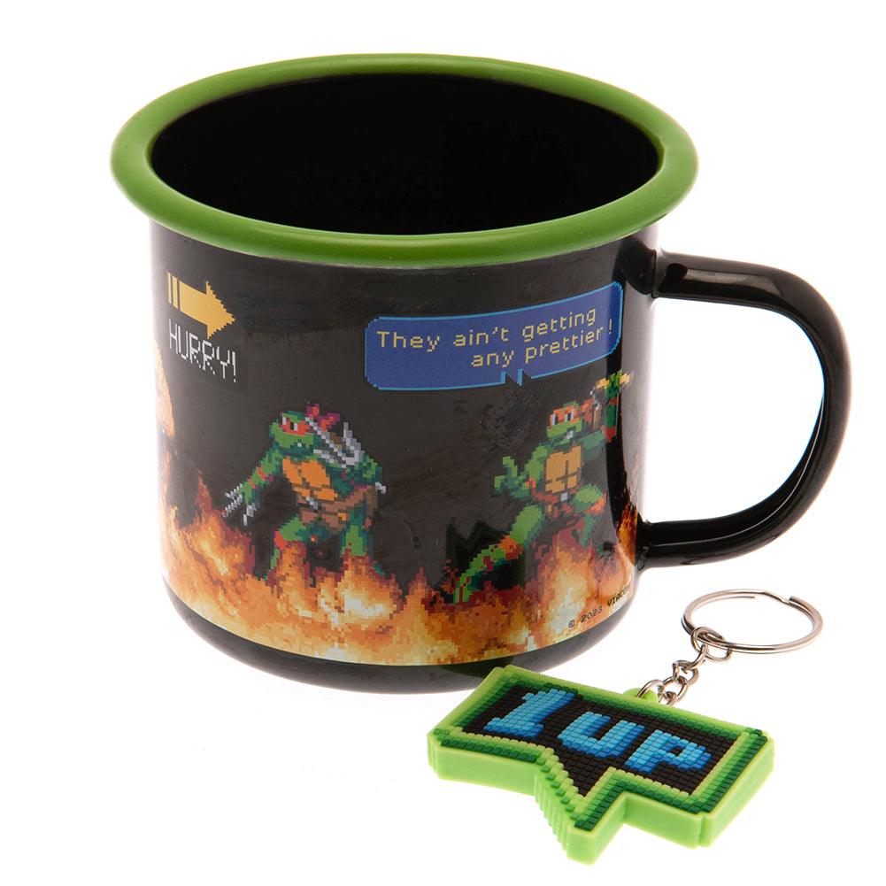 Official Teenage Mutant Ninja Turtle Enamel Mug & Keyring Set