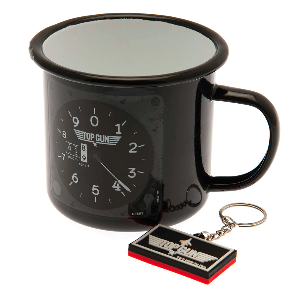 Official Top Gun Enamel Mug & Keyring Set