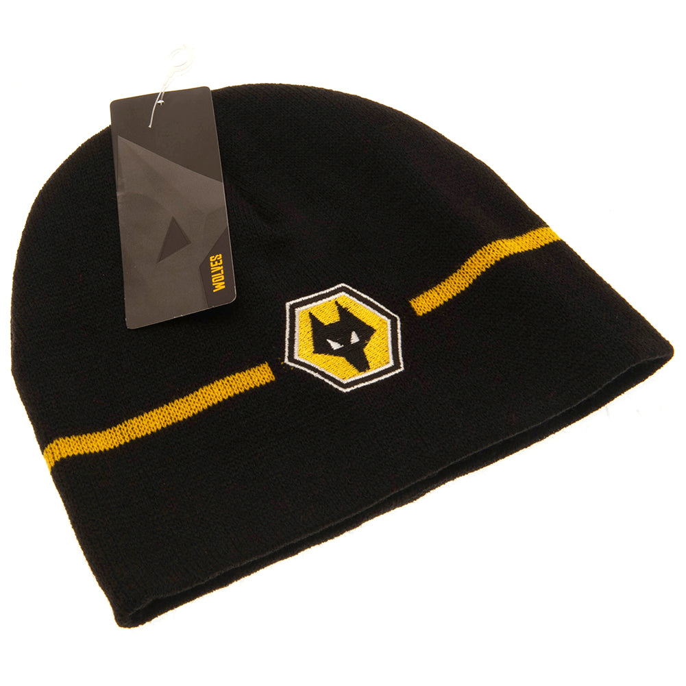 Official Wolverhampton Wanderers FC Stripe Beanie