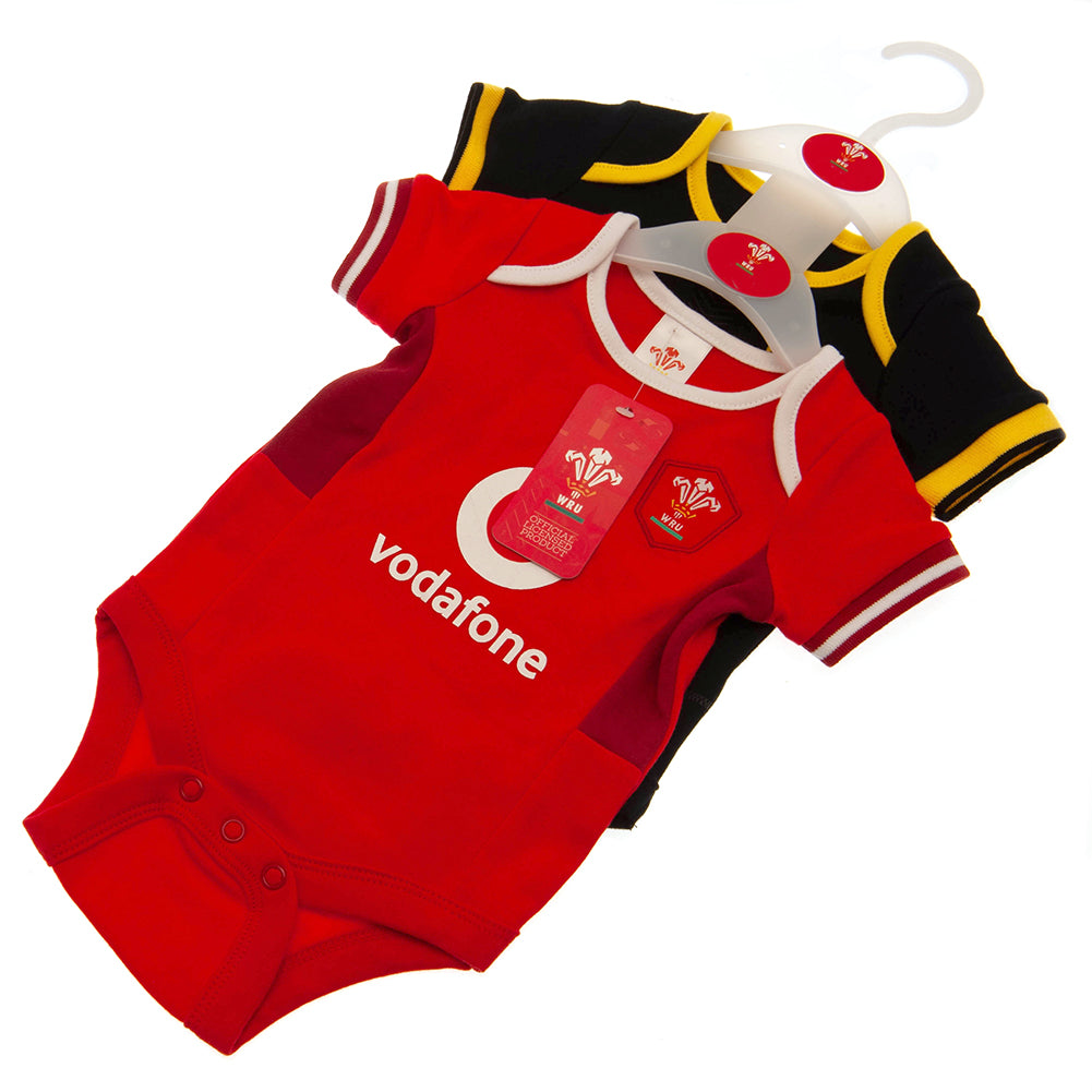 Official Wales RU 2 Pack Bodysuit 3/6 mths SP