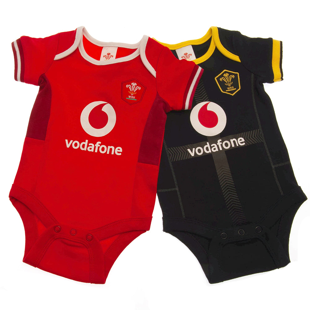 Official Wales RU 2 Pack Bodysuit 6/9 mths SP