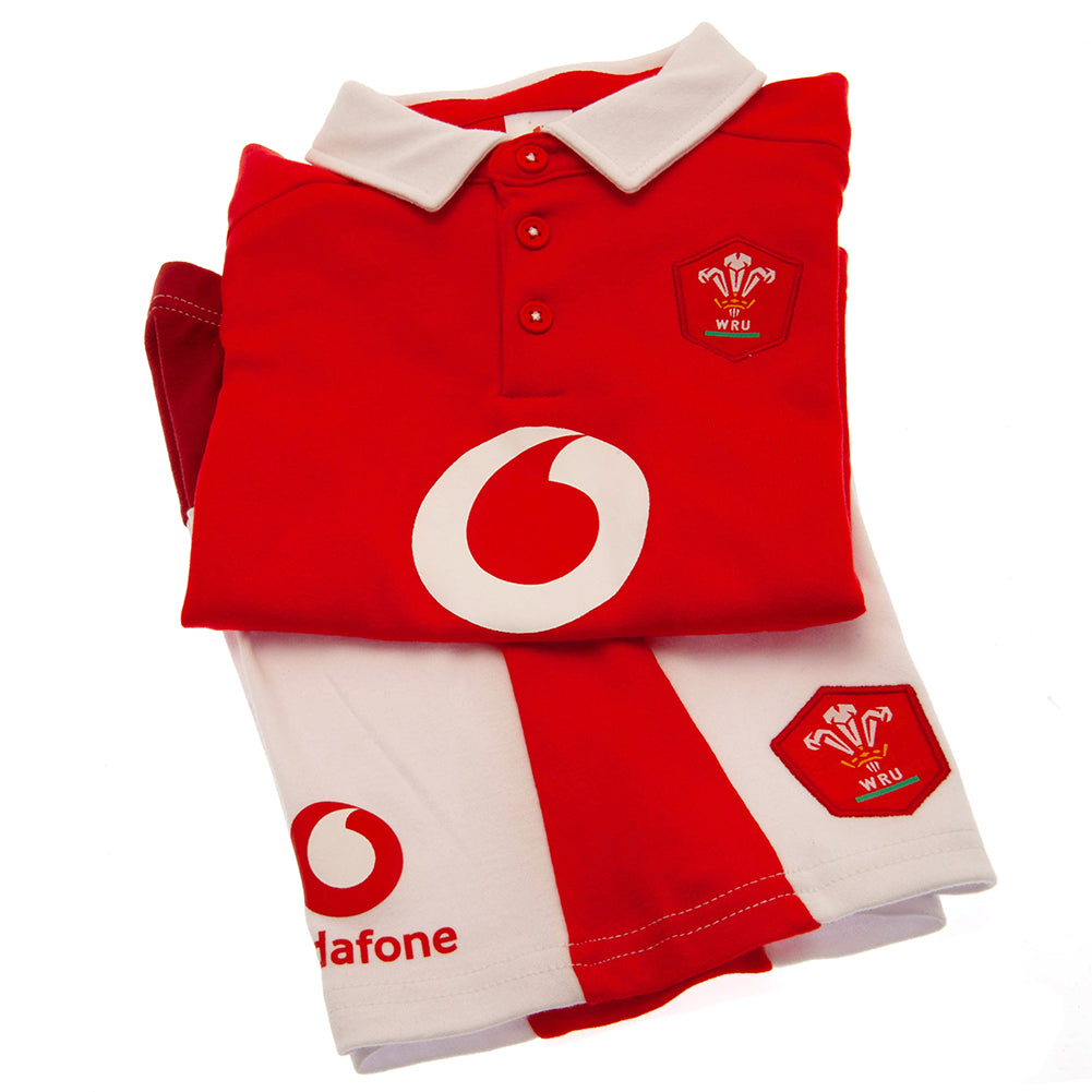 Official Wales RU Shirt & Short Set 9/12 mths SP