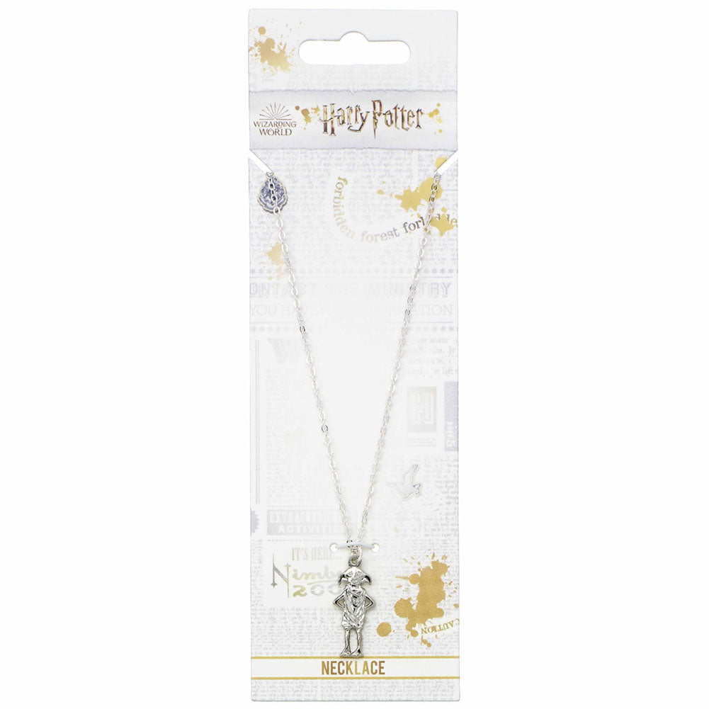 Official Harry Potter Silver Plated Necklace Dobby House Elf