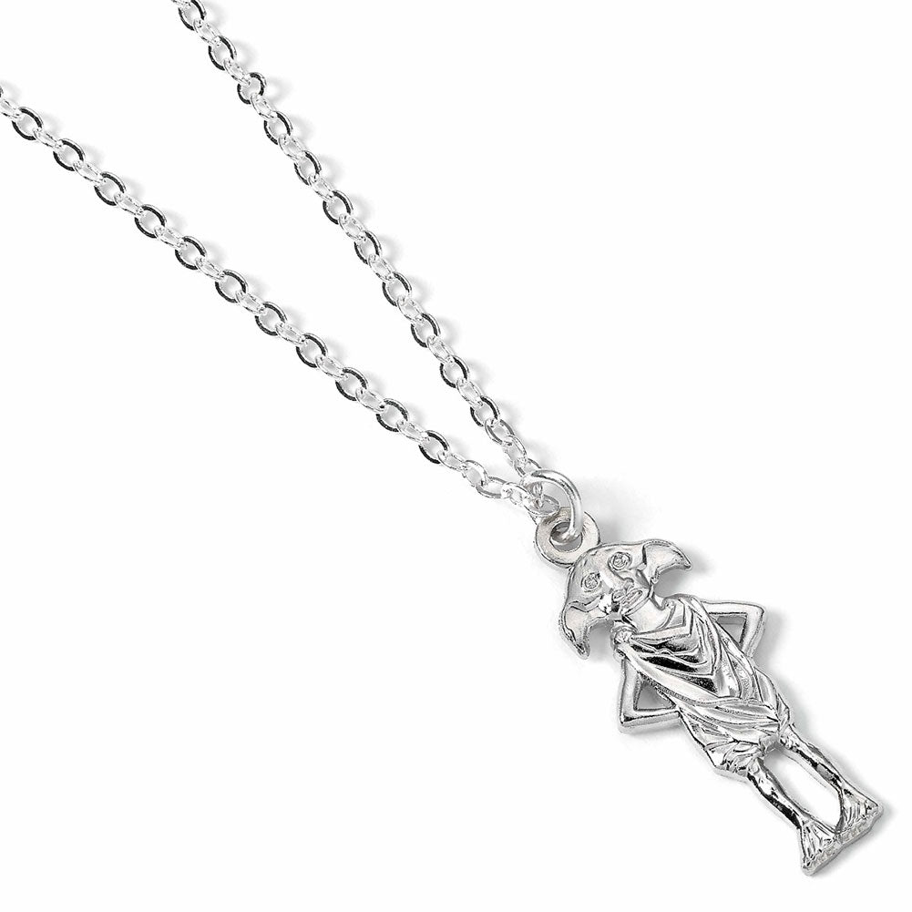 Official Harry Potter Silver Plated Necklace Dobby House Elf