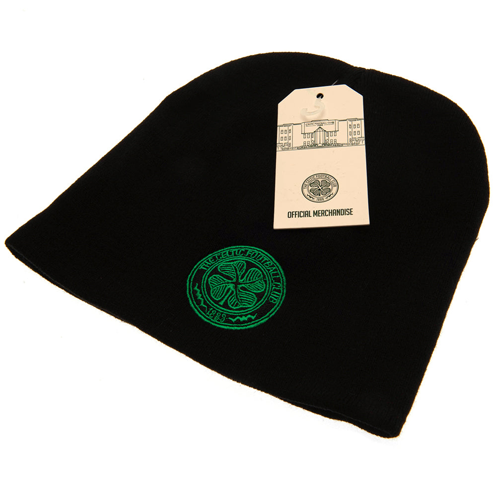 Official Celtic FC Black Beanie