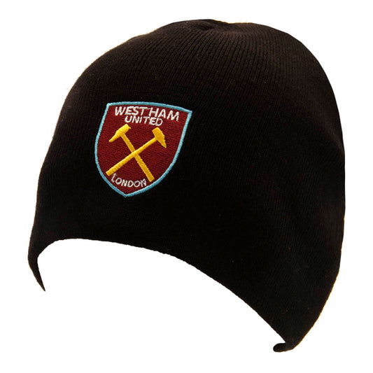 Official West Ham United FC Black Beanie