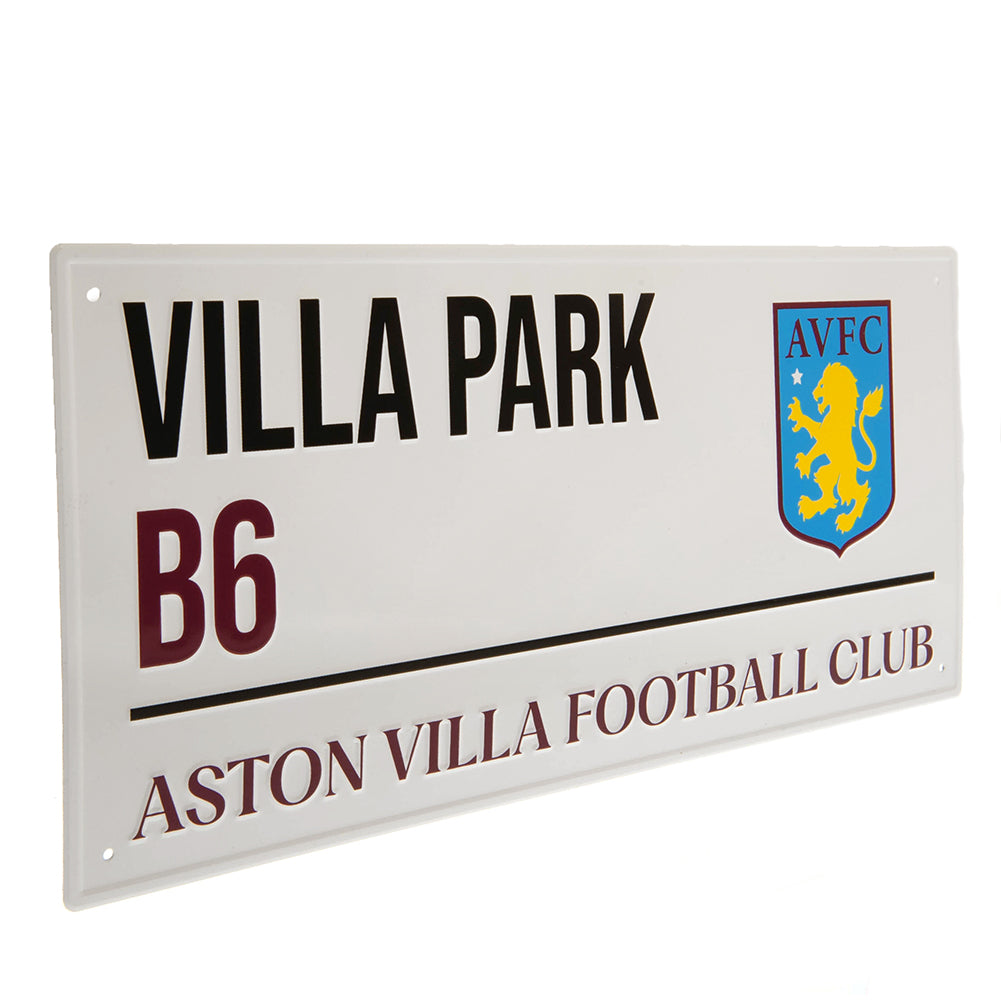 Official Aston Villa FC White Street Sign