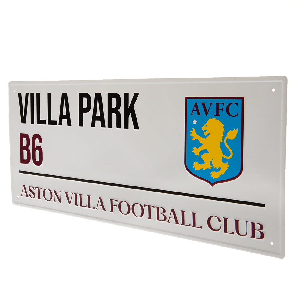 Official Aston Villa FC White Street Sign