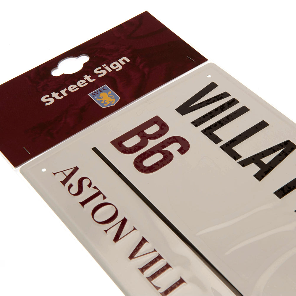 Official Aston Villa FC White Street Sign