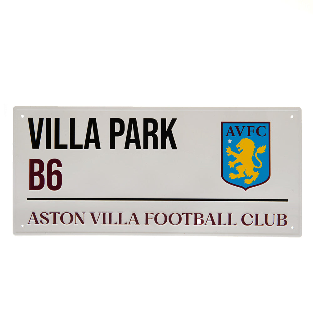 Official Aston Villa FC White Street Sign