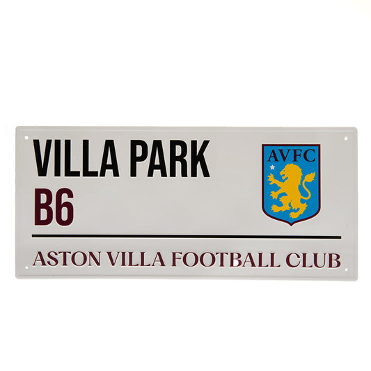 Official Aston Villa FC White Street Sign