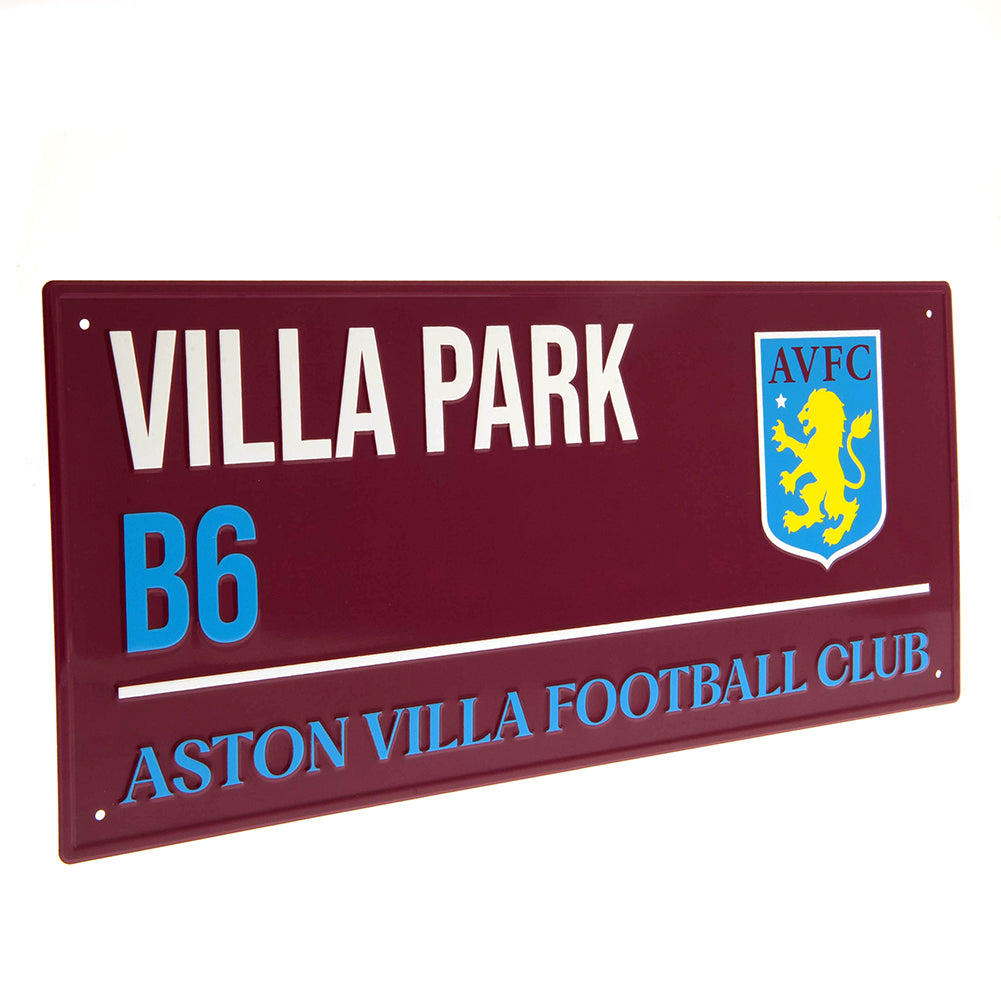 Official Aston Villa FC Colour Street Sign