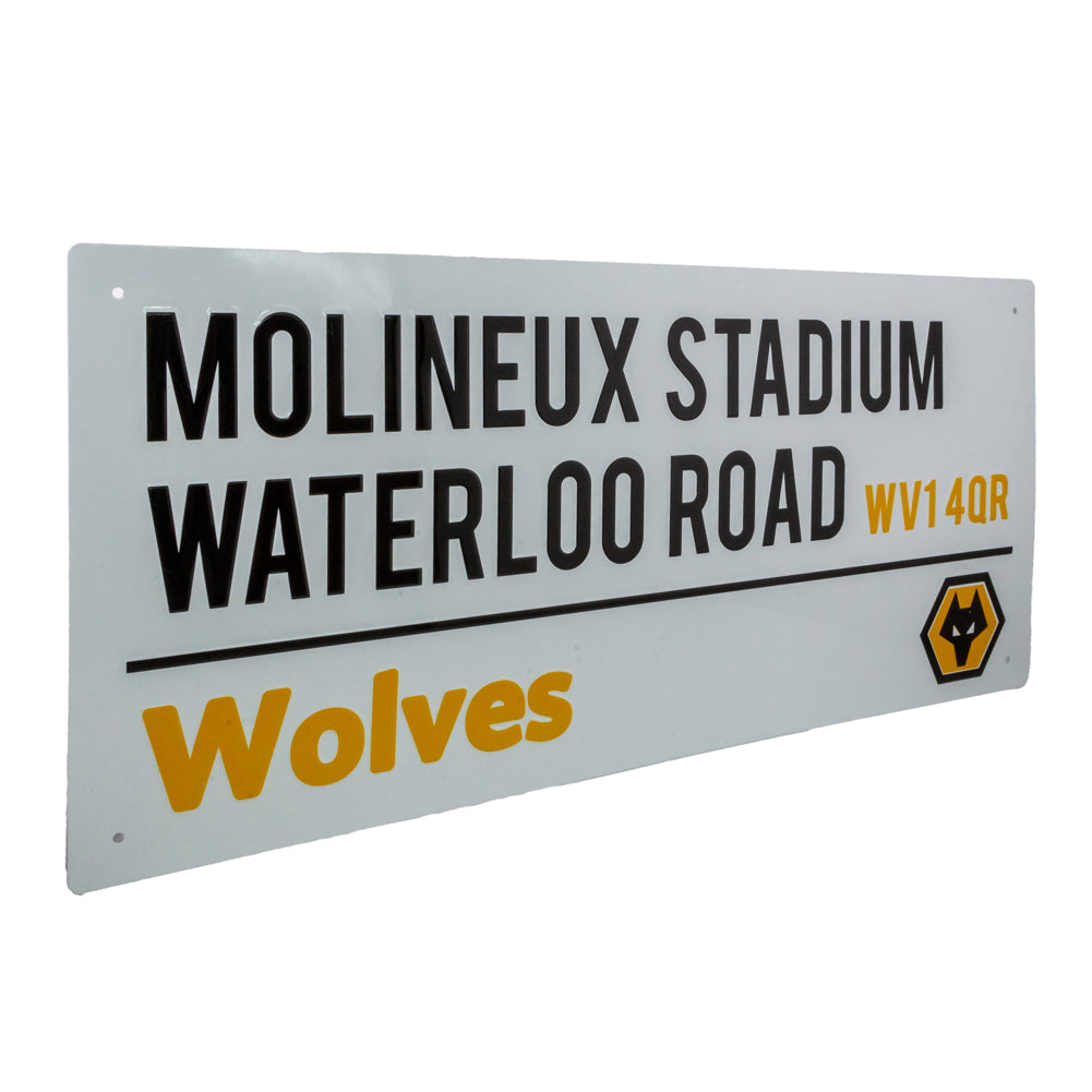 Official Wolverhampton Wanderers FC White Street Sign