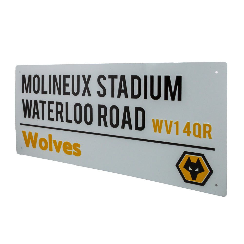 Official Wolverhampton Wanderers FC White Street Sign