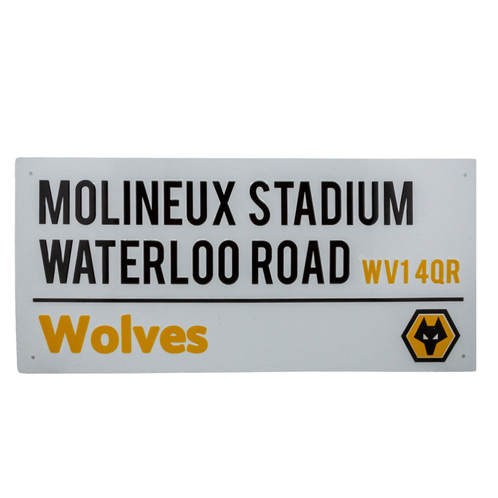 Official Wolverhampton Wanderers FC White Street Sign