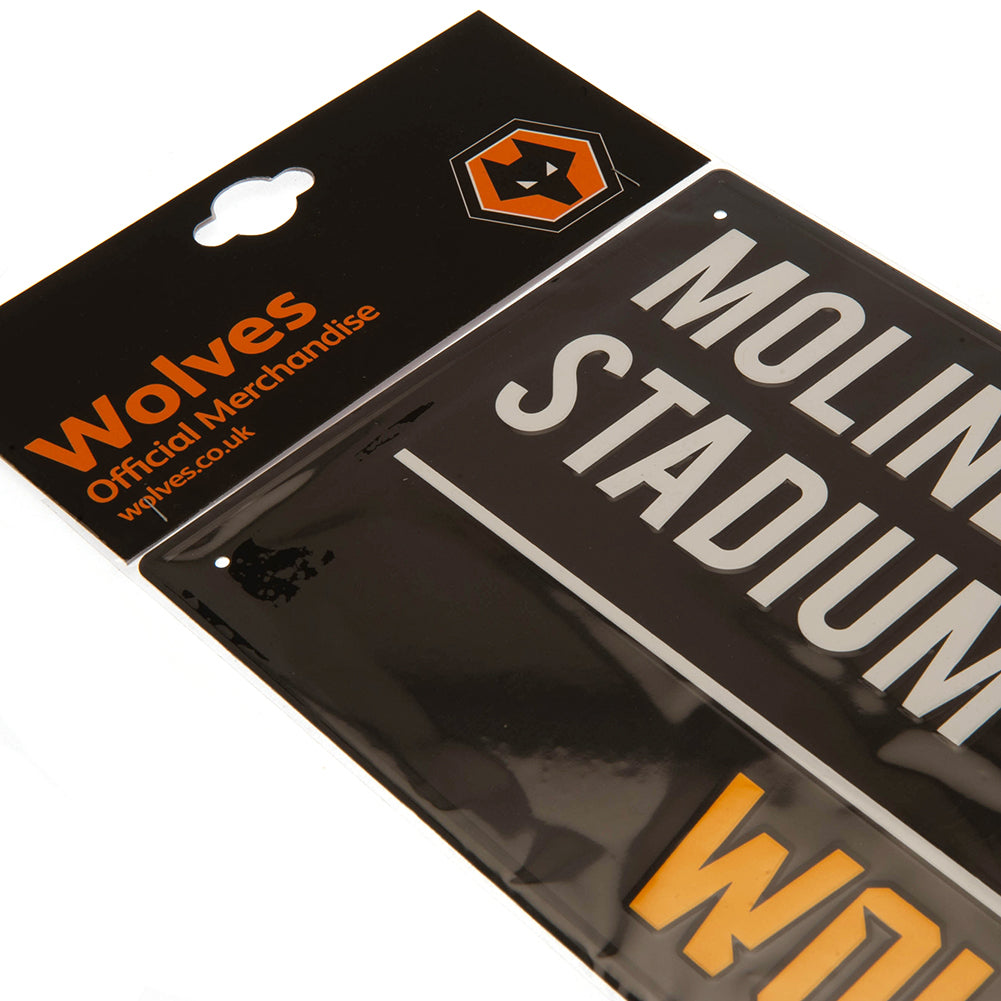 Official Wolverhampton Wanderers FC Colour Street Sign