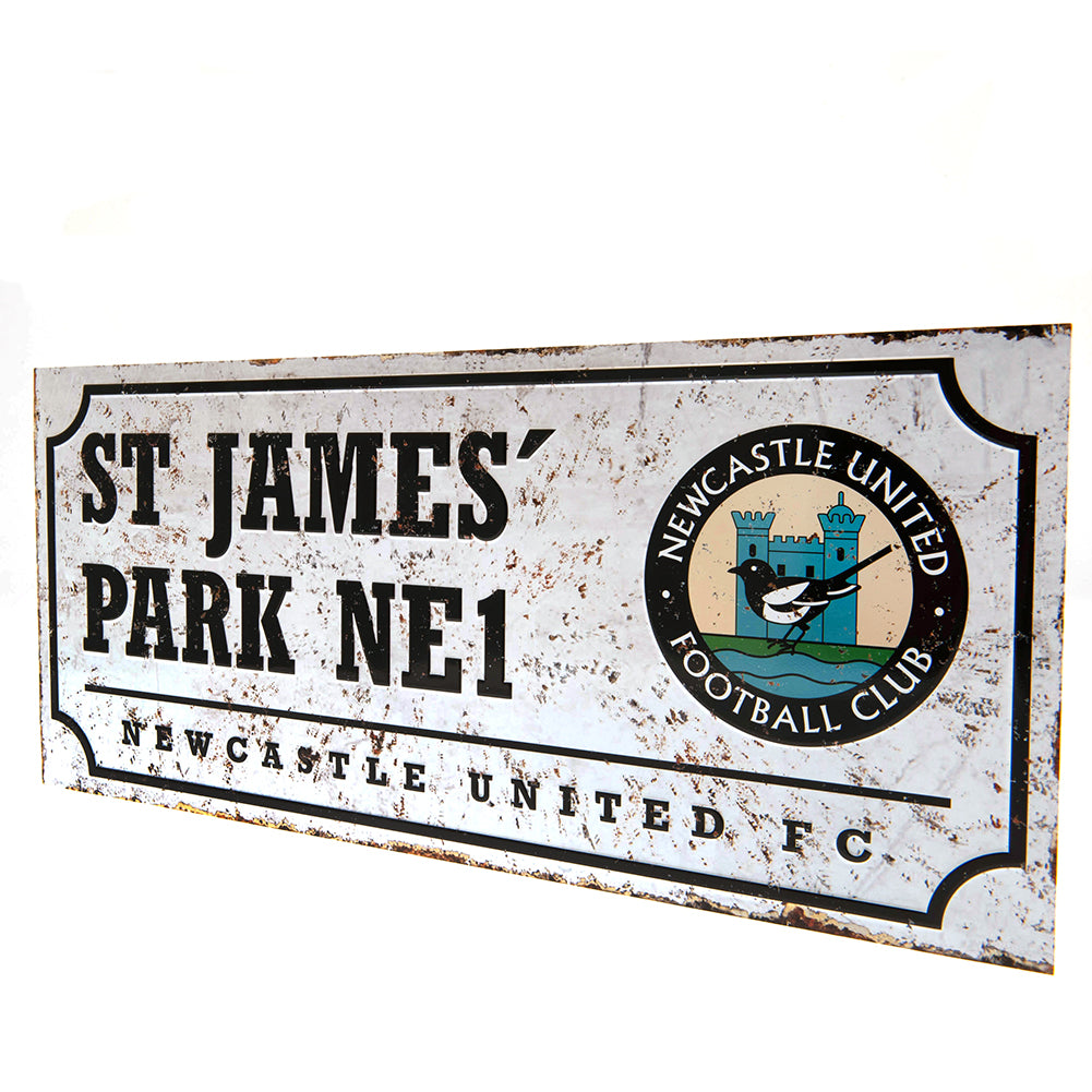 Official Newcastle United FC Retro Street Sign