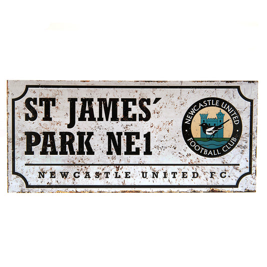 Official Newcastle United FC Retro Street Sign