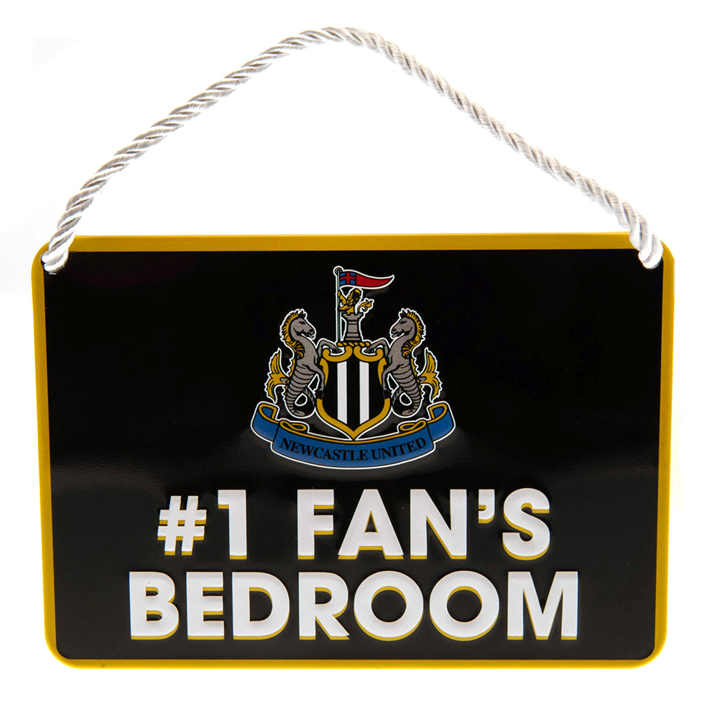 Official Newcastle United FC Bedroom Sign No1 Fan