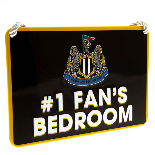 Official Newcastle United FC Bedroom Sign No1 Fan