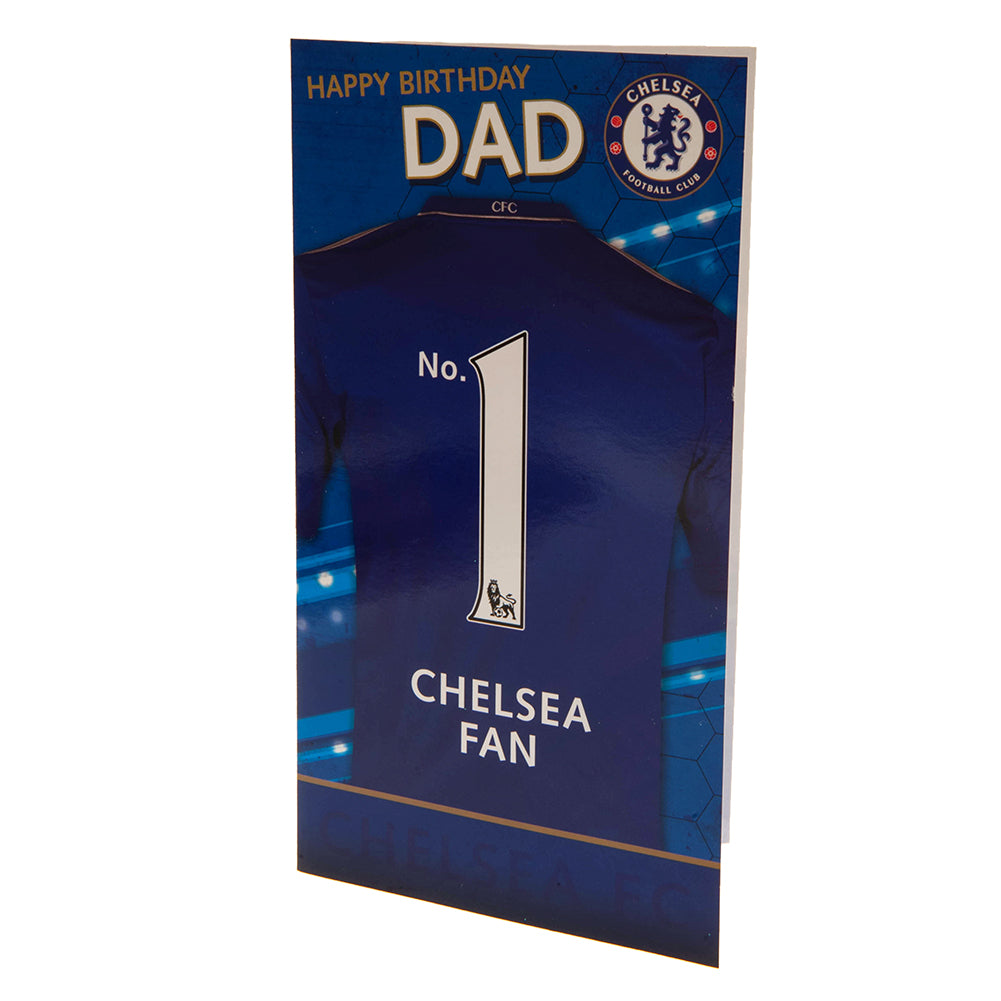 Official Chelsea FC No. 1 Dad Birthday Card