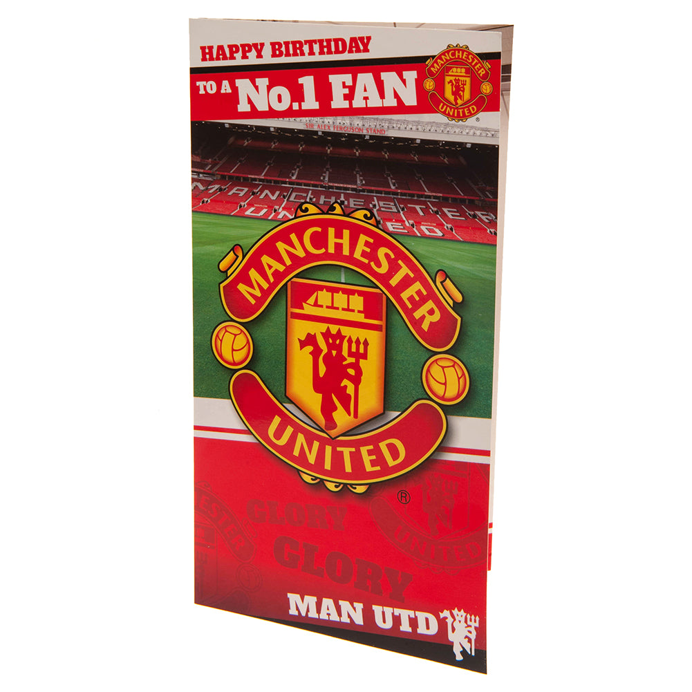 Official Manchester United FC No. 1 Fan Birthday Card