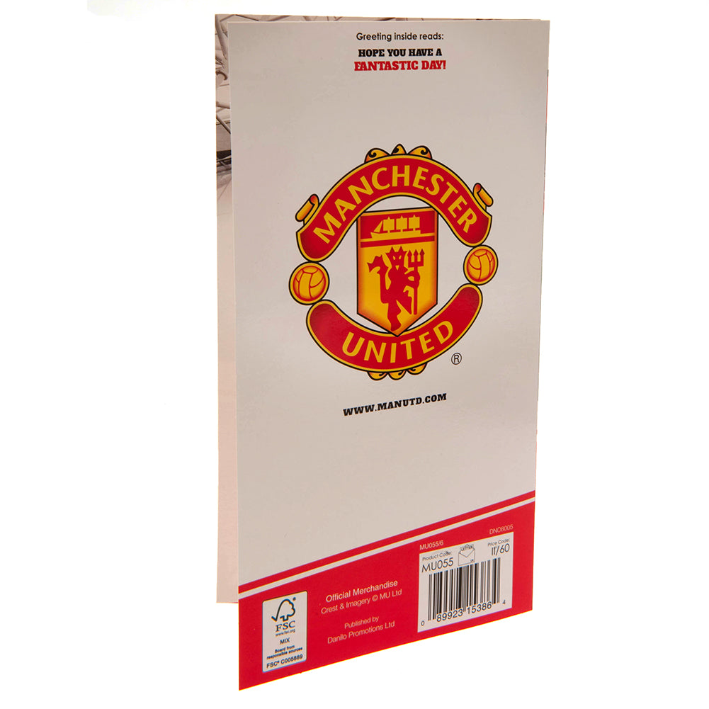 Official Manchester United FC No. 1 Fan Birthday Card