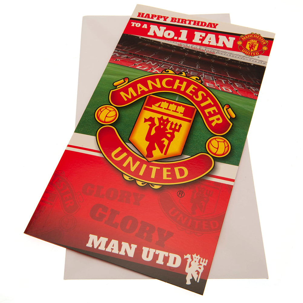 Official Manchester United FC No. 1 Fan Birthday Card