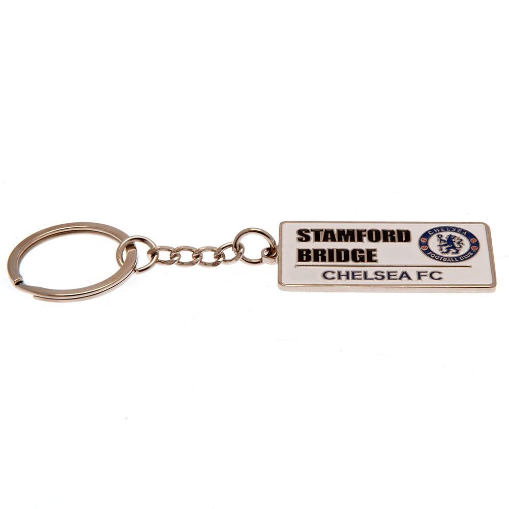 Official Chelsea FC Embossed Street Sign Keyring