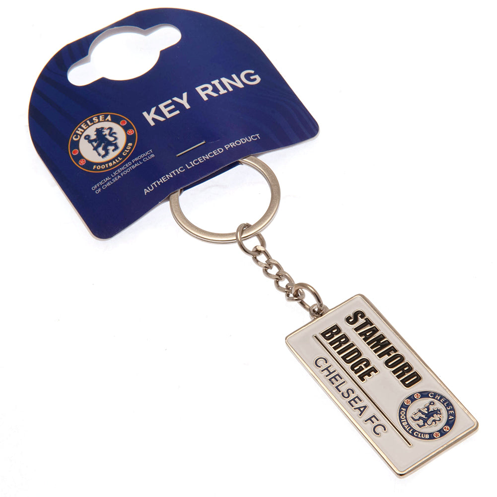 Official Chelsea FC Embossed Street Sign Keyring