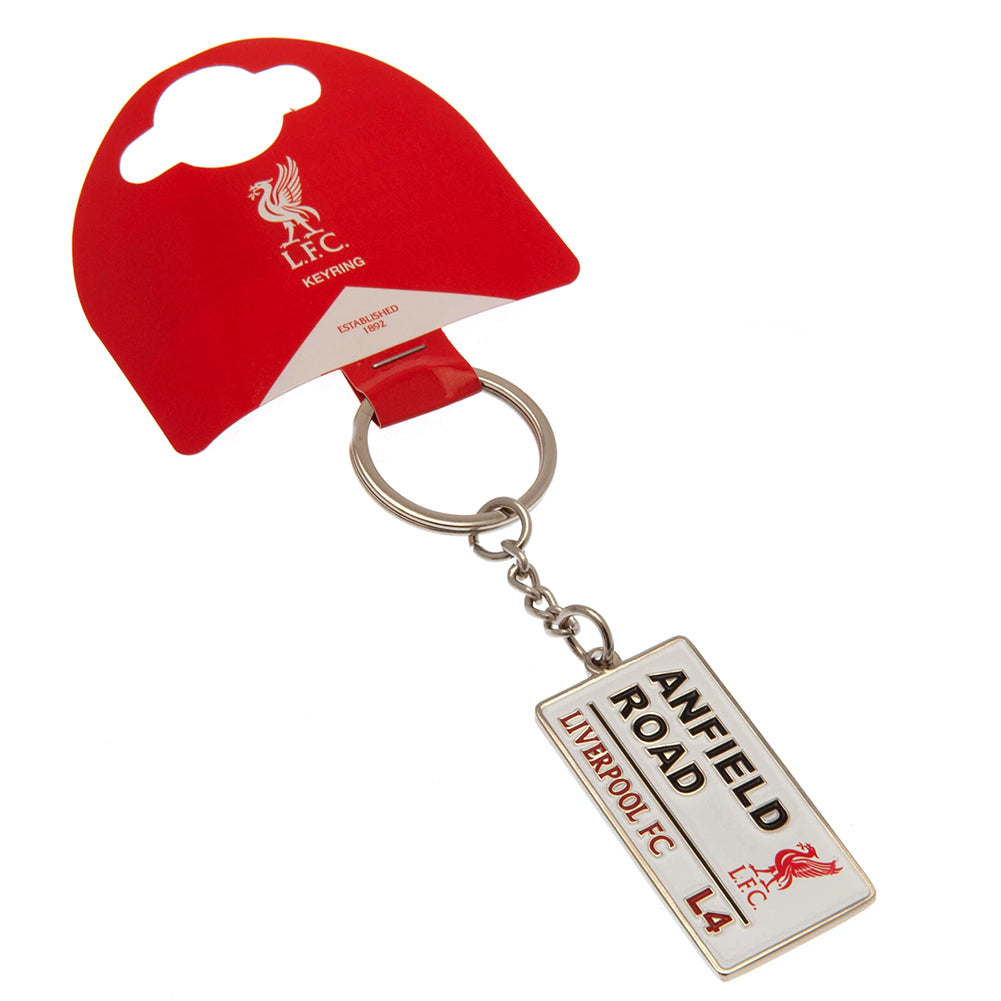 Official Liverpool FC Embossed Street Sign Keyring