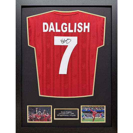 Official Liverpool FC 1986 Dalglish Signed Shirt (Framed)