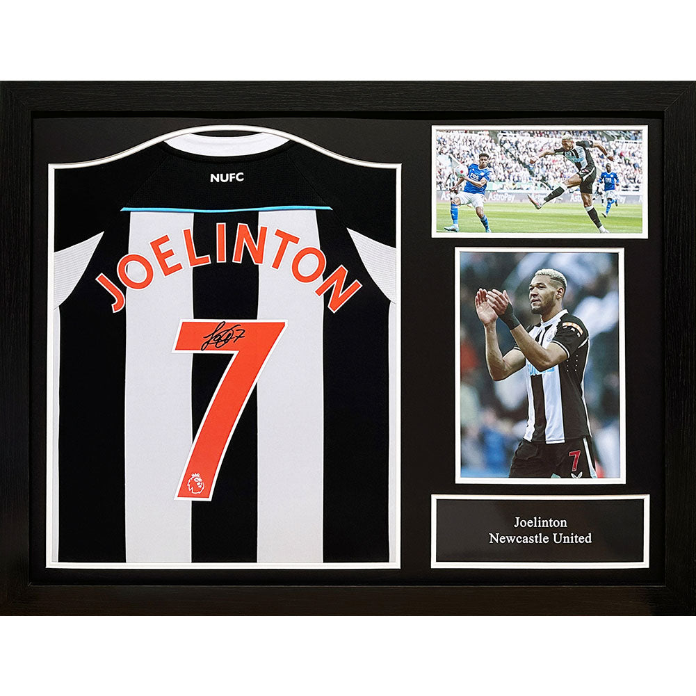 Official Newcastle United FC Joelinton Signed Shirt (Framed)