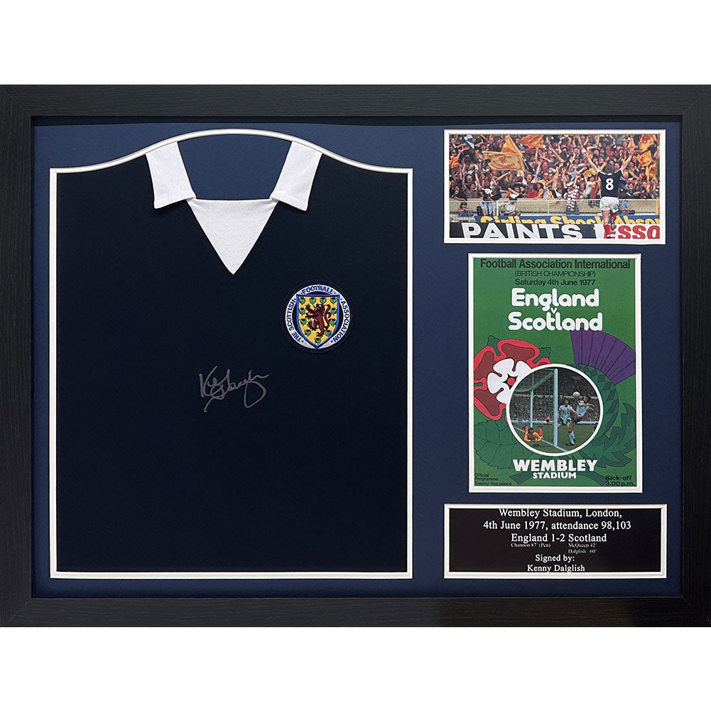 Official Scottish FA 1978 Dalglish Signed Shirt (Framed)