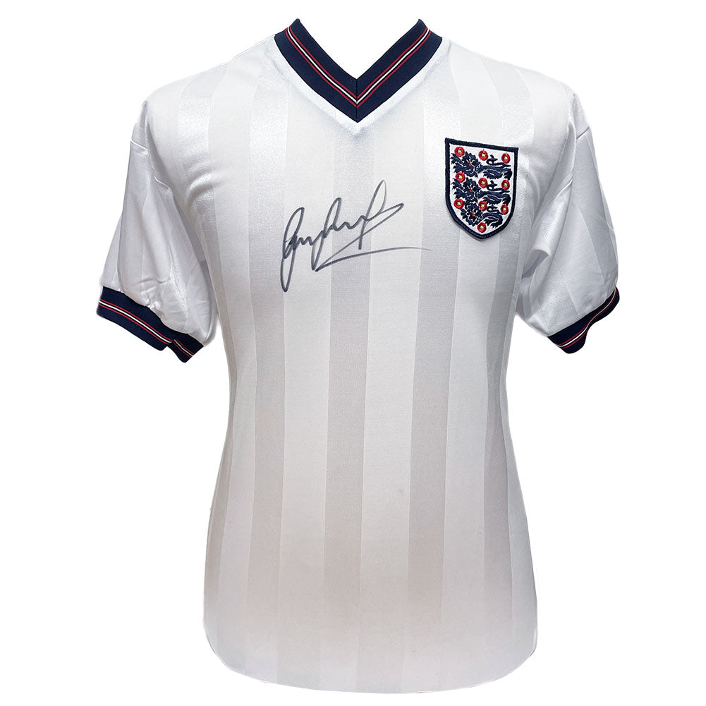 Official England FA 1986 Lineker Signed Shirt