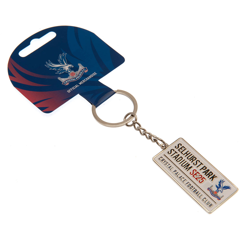 Official Crystal Palace FC Embossed Street Sign Keyring