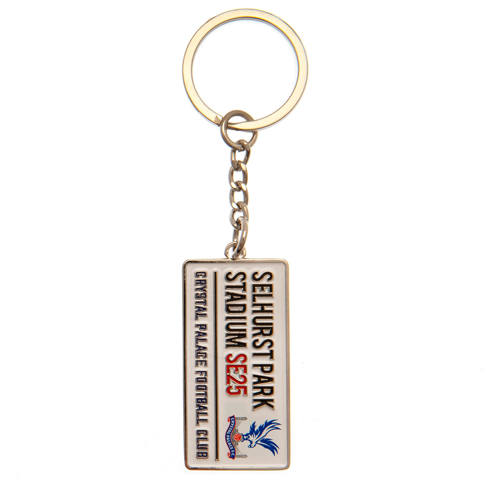 Official Crystal Palace FC Embossed Street Sign Keyring