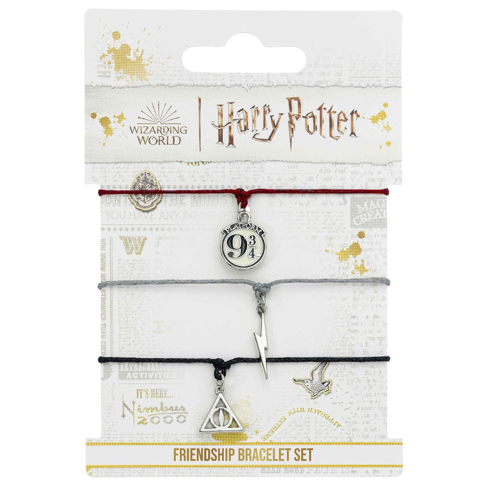 Official Harry Potter Friendship Bracelet Set Deathly Hallows