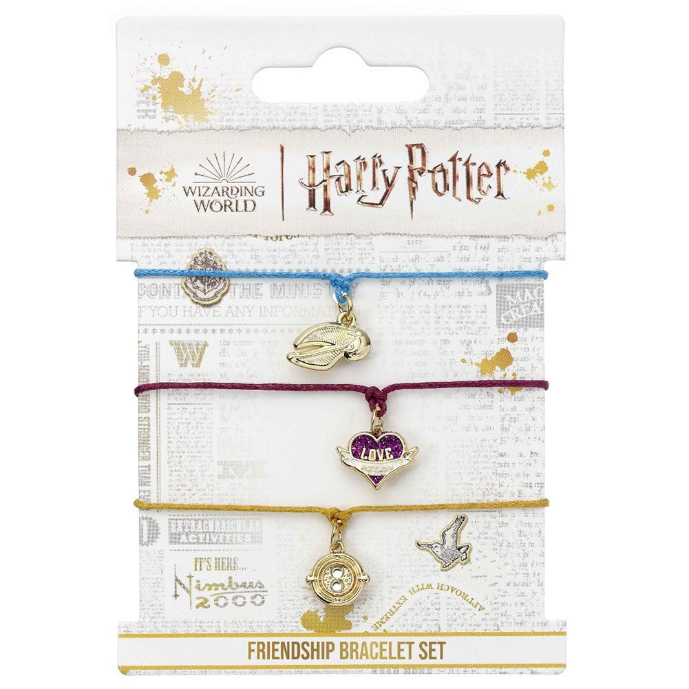 Official Harry Potter Friendship Bracelet Set Golden Snitch