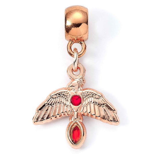 Official Harry Potter Rose Gold Plated Charm Fawkes