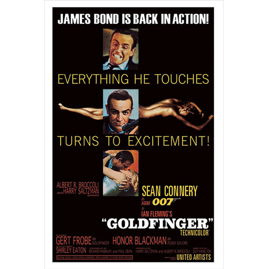 Official James Bond Poster Goldfinger 215