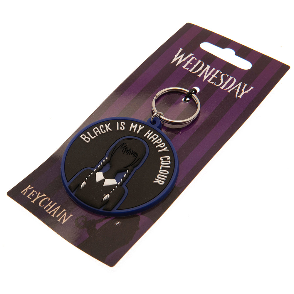 Official Wednesday PVC Keyring Happy Colour