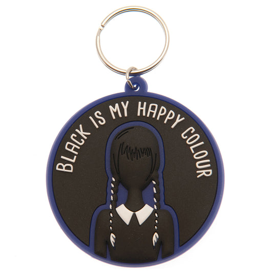 Official Wednesday PVC Keyring Happy Colour