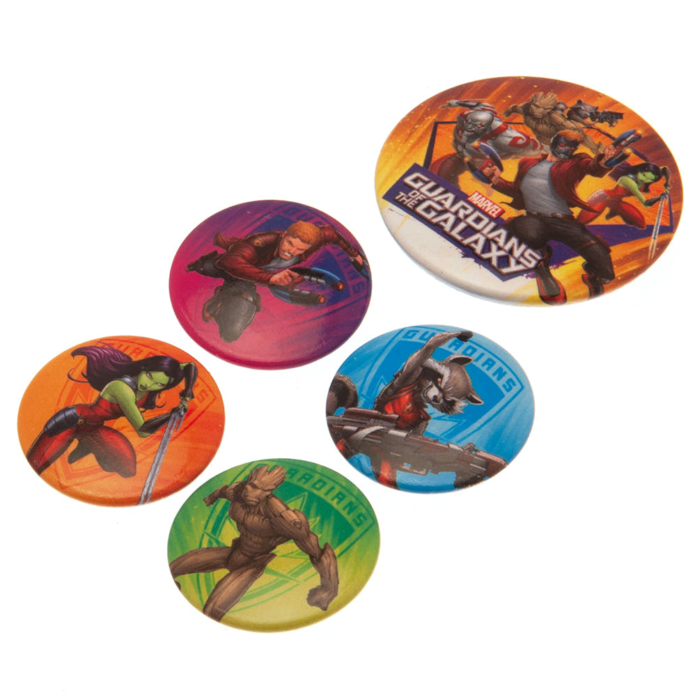 Official Guardians Of The Galaxy Button Badge Set