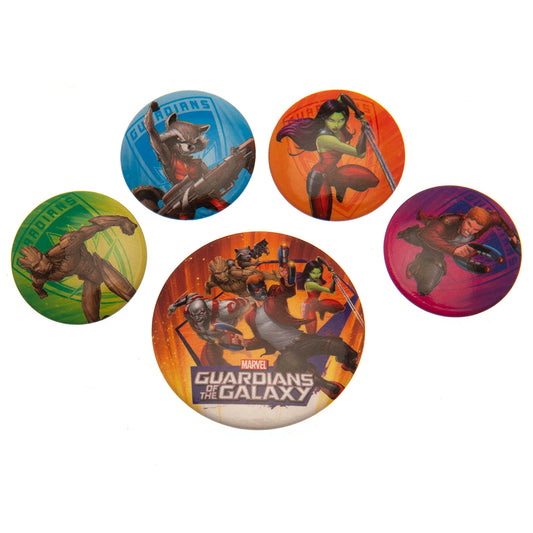 Official Guardians Of The Galaxy Button Badge Set