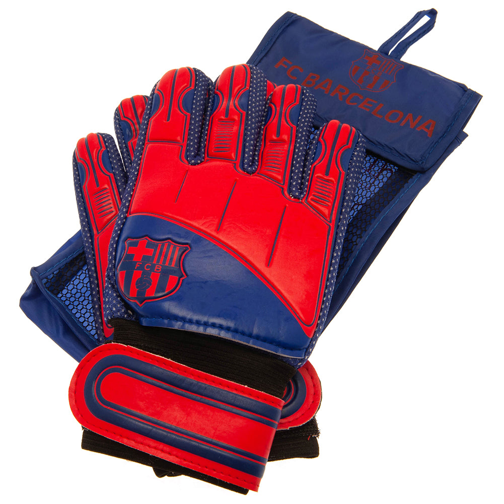 Official FC Barcelona Delta Goalkeeper Gloves Yths